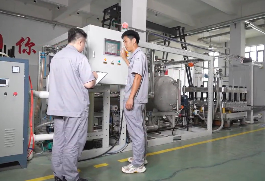 Shandong Saikesaisi Hydrogen Energy Co., Ltd linha de produção do fabricante